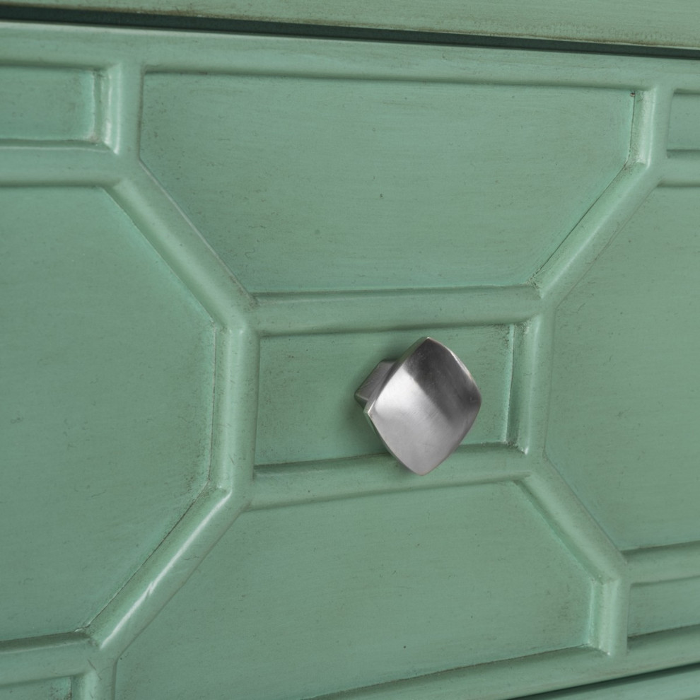 Misa 3 Drawer Chest Turquoise   Contemporary   Accent Chests And Cabinets   by V.S.D Furniture  Houzz