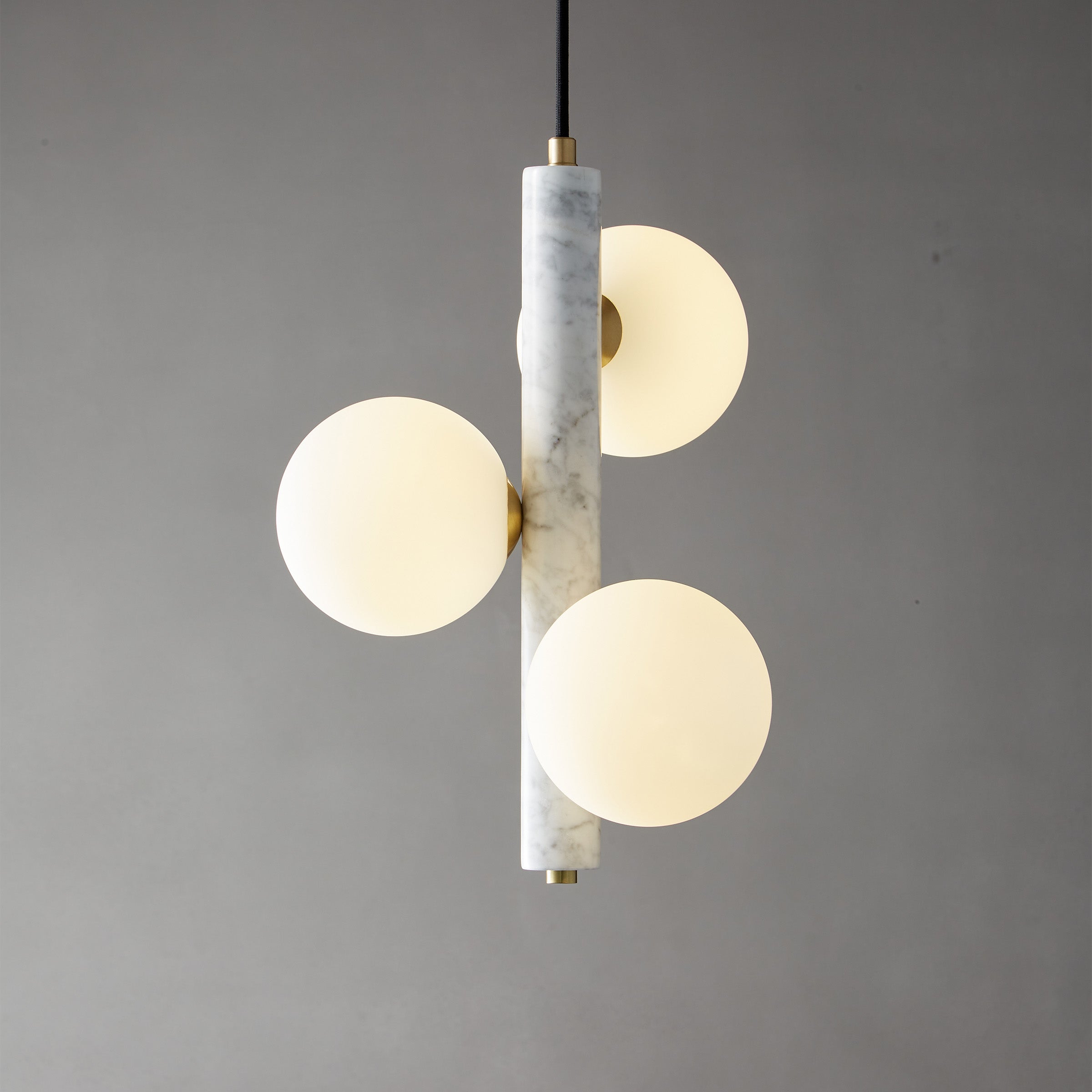 White Marble Pendant Lamp 7702-3-We