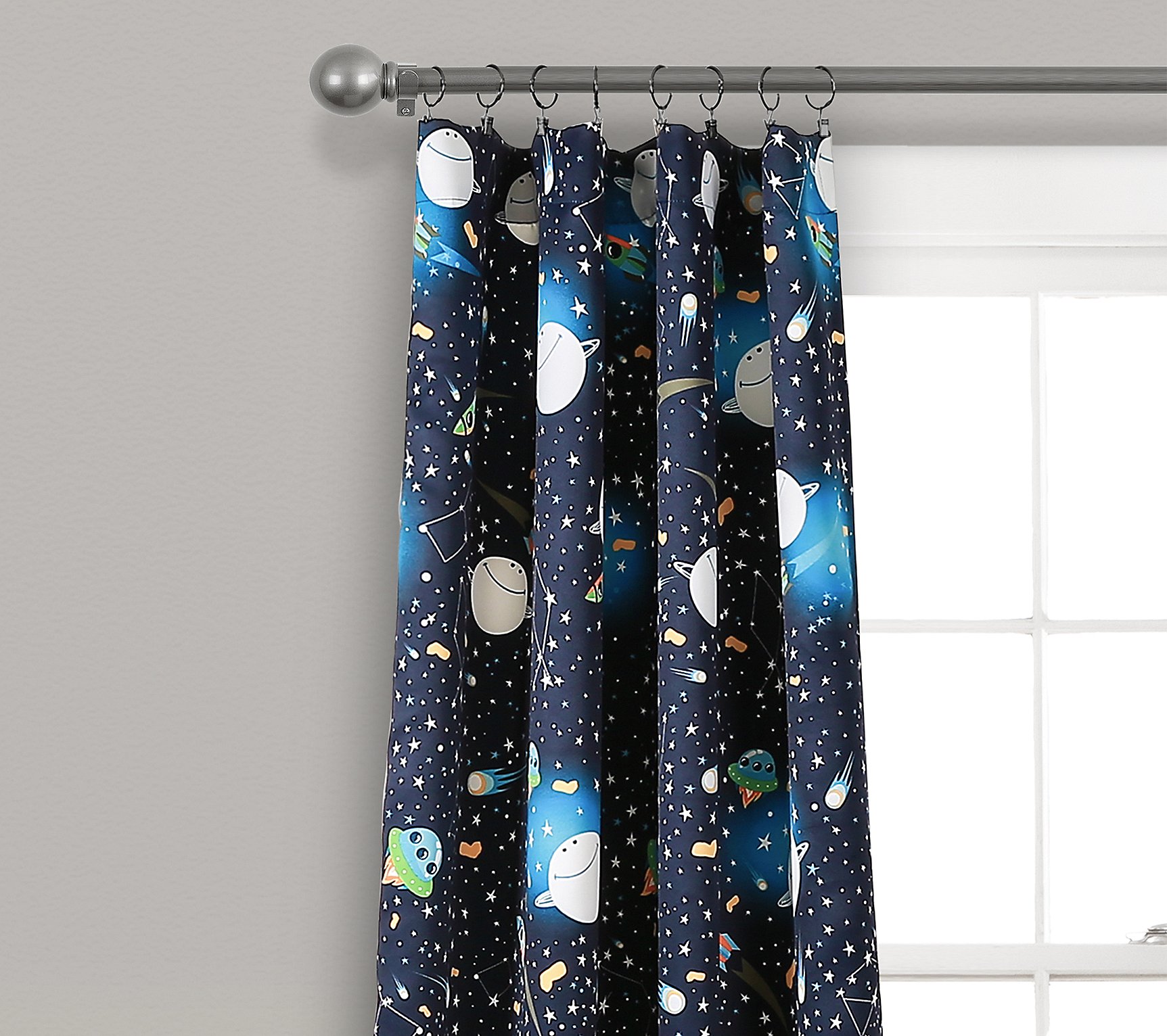 Universe Set of 2 Room Darkening Curtains by Lush Decor