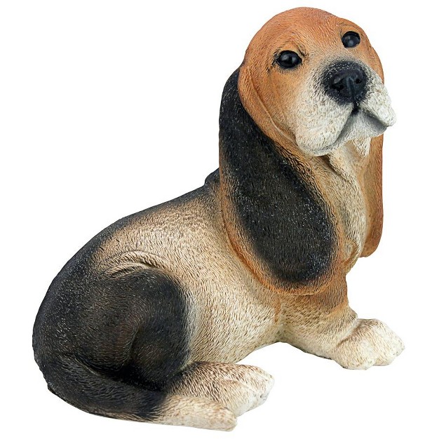 Design Toscano Black amp Brown Basset Puppy Dog Statue