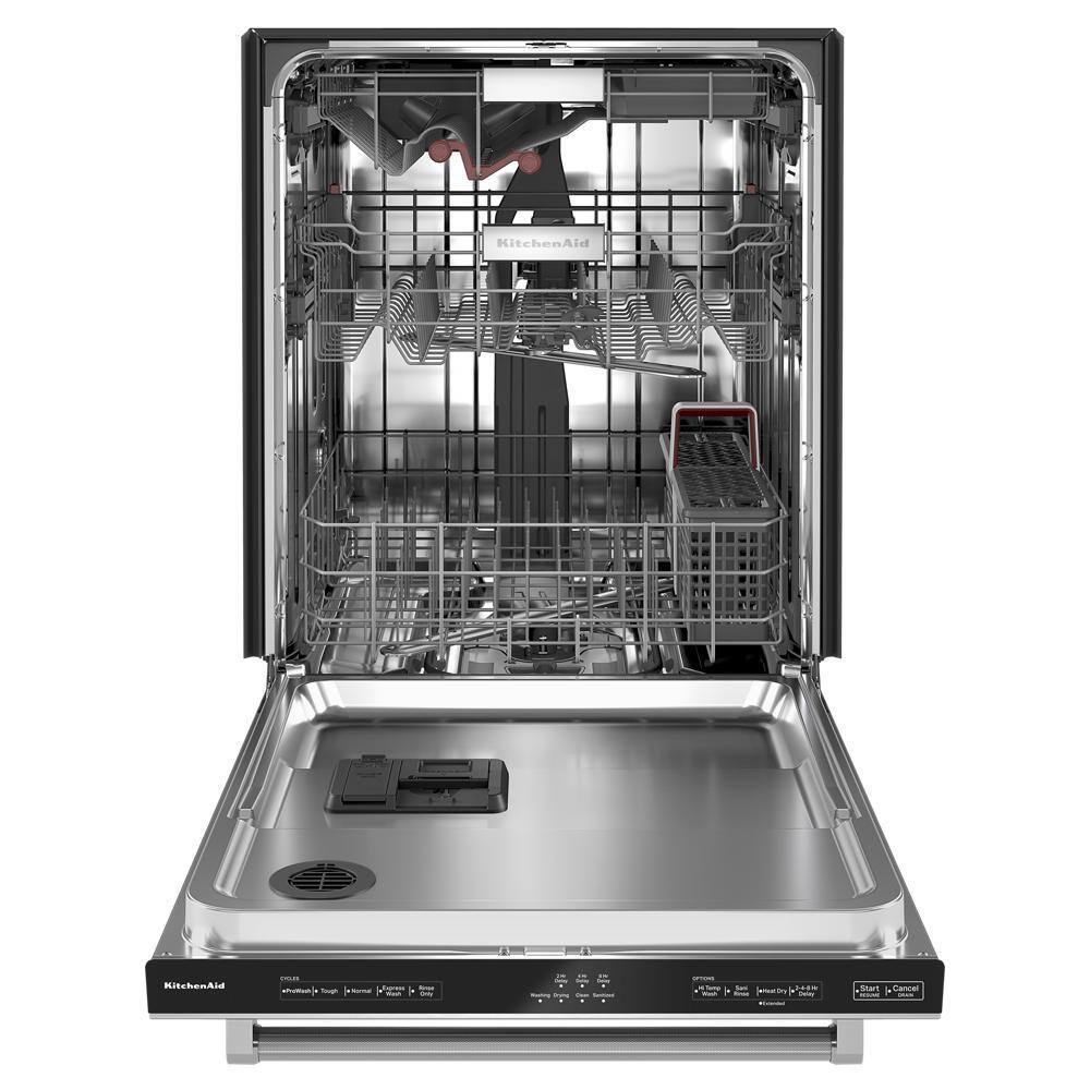 KitchenAid 24 in. PrintShield Stainless Steel Top Control Built-In Tall Tub Dishwasher with Stainless Steel Tub 44 dBA KDTM404KPS