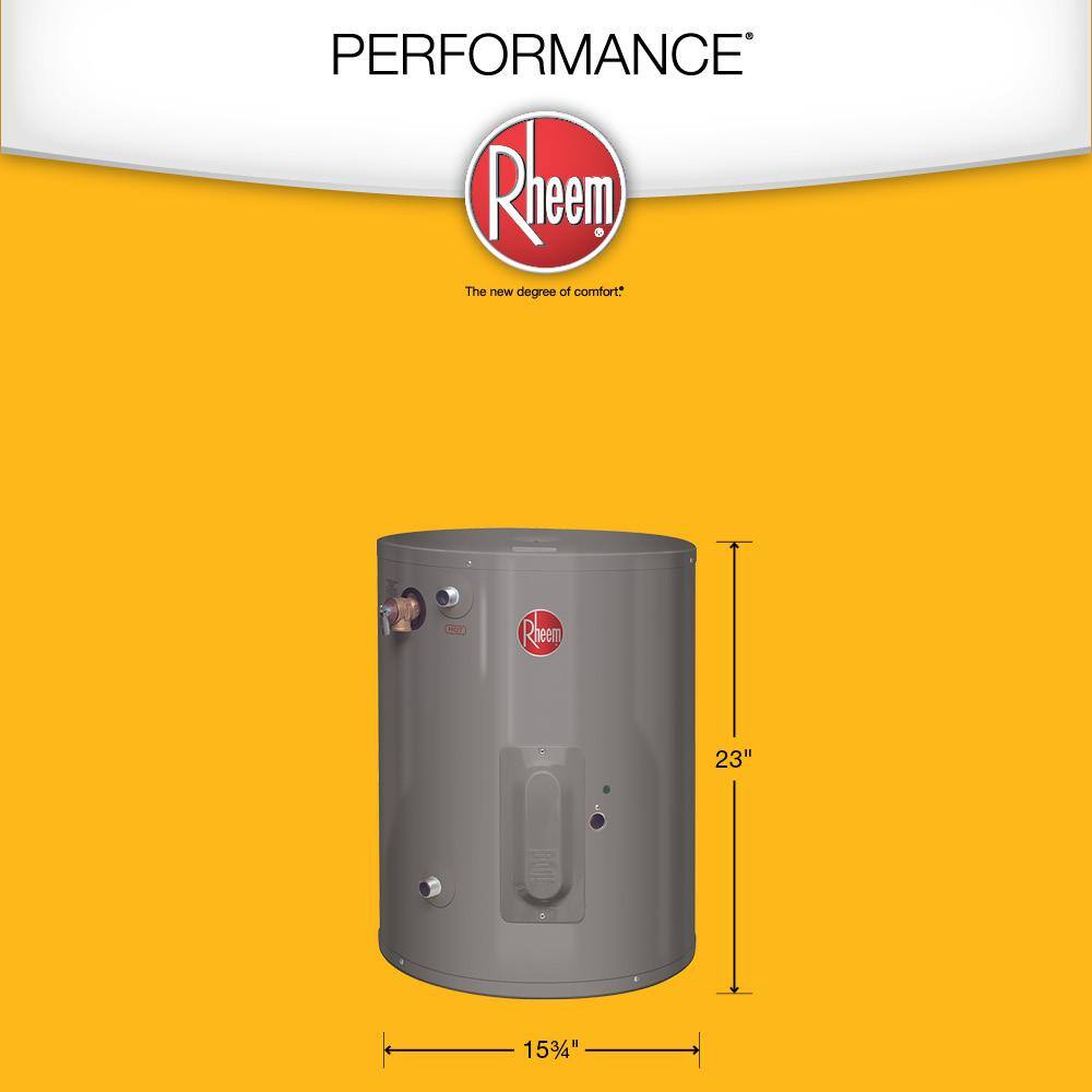 Rheem Performance 10 gal. 6-Year 2000-Watt Single Element Electric Point-Of-Use Water Heater XE10P06PU20U0