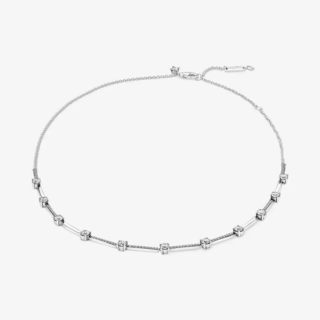 PANDORA  Sparkling Pavé Collier Bars Necklace (17.7