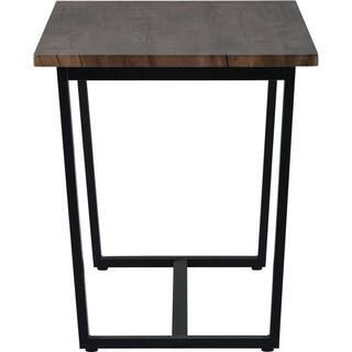 Harper  Bright Designs Industrial Style 7-Piece Rustic Brown MDF Top Table Set Seats 6 XW047AAA