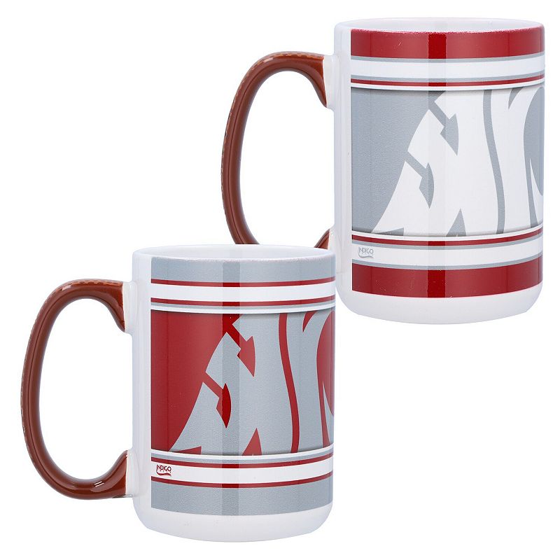 Washington State Cougars 15oz. Home and Away 2-Pack Mug Set