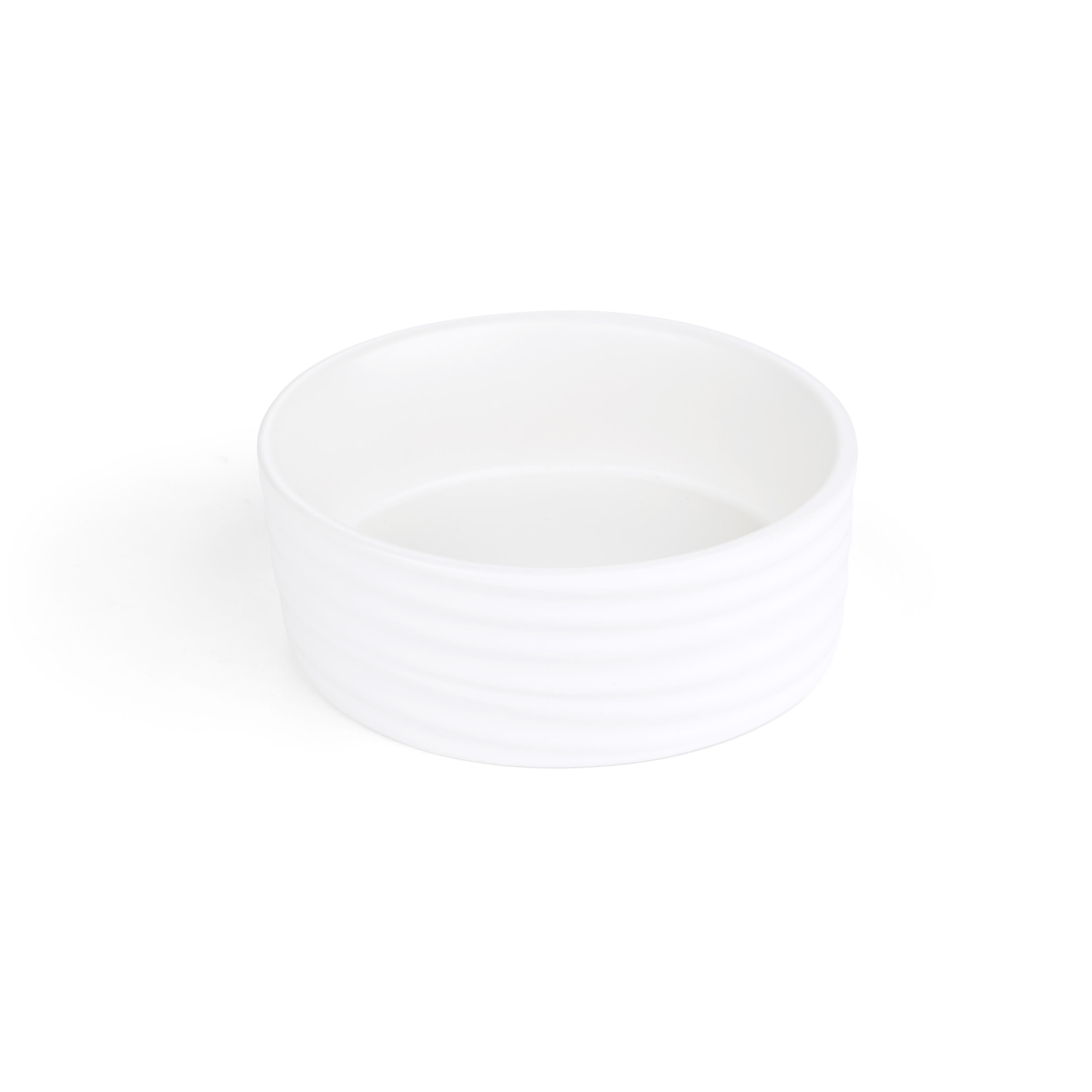 EveryYay Dining In Ivory Ceramic Wave Dog Bowl， 1.2 Cups