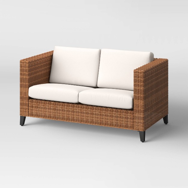 Brookfield Steel Wicker Loveseat