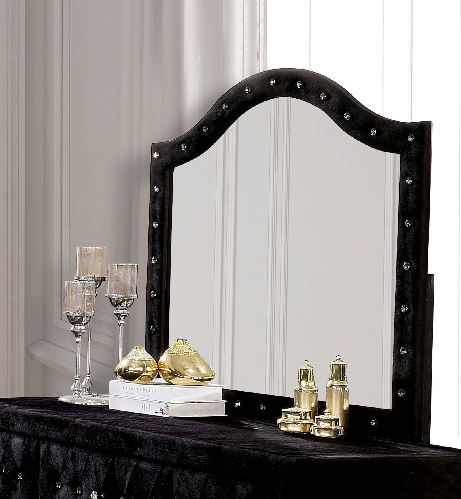 Alzire Mirror  Black