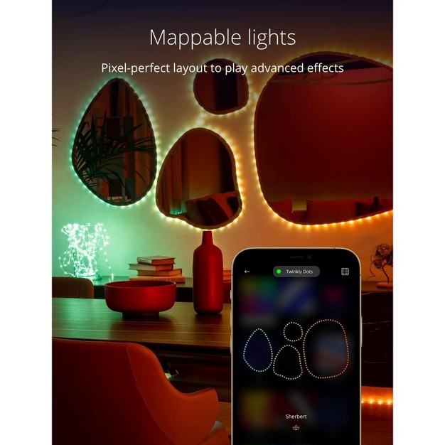 Twinkly Dots App controlled Flexible Led Light String Usb powered Indoor Smart Home Lighting Decoration