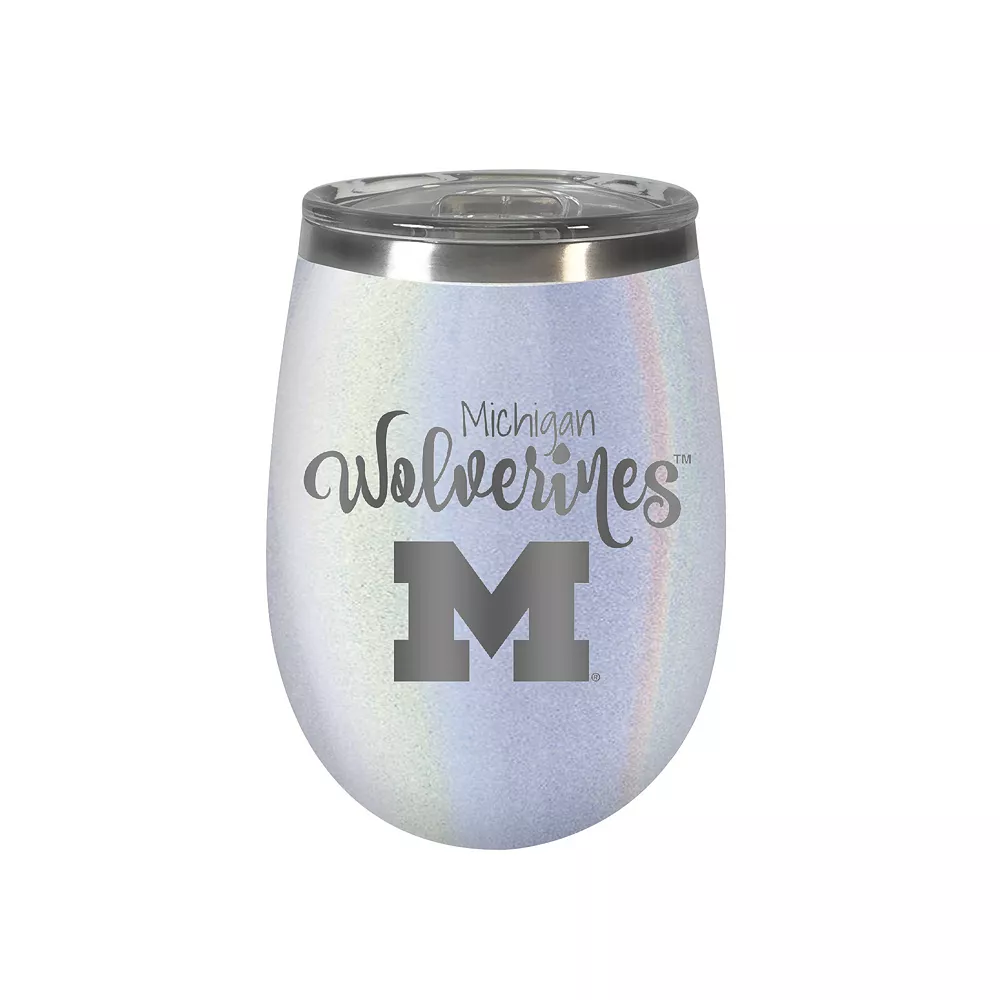 Michigan Wolverines Opal Finish Wine Tumbler