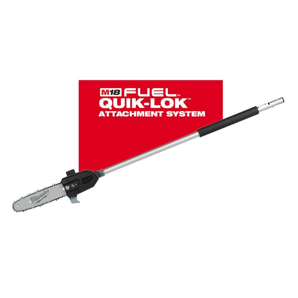 MW M18 FUEL QUIK-LOK 10 in. Pole Saw Attachment 8 in. Edger Attachment and Hedge Trimmer Attachment (3-Tool) 49-16-2720-49-16-2719-49-16-2718