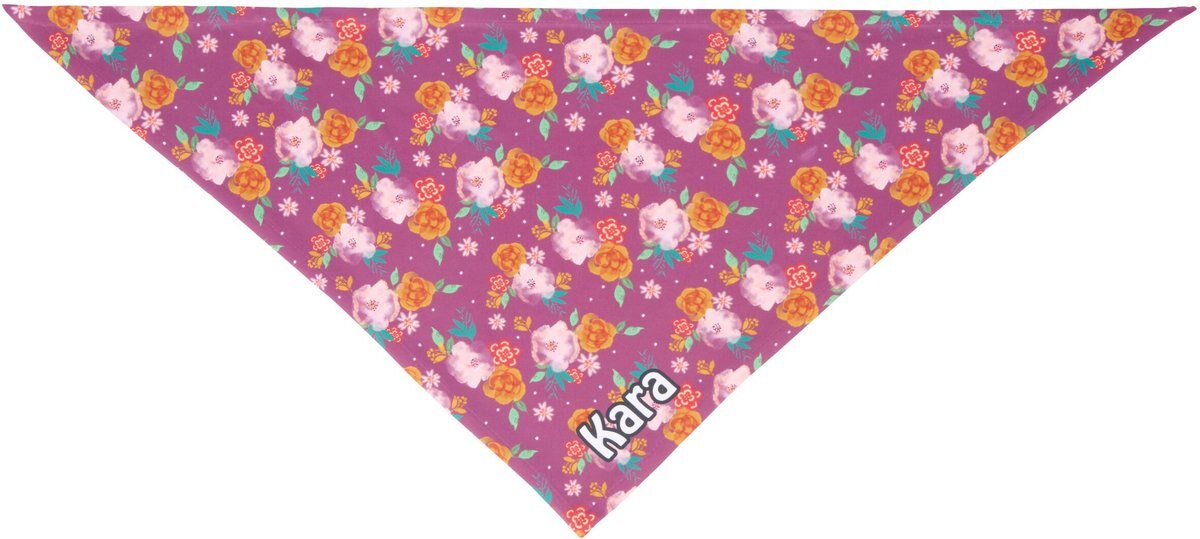 Frisco Fall Floral Personalized Dog and Cat Bandana