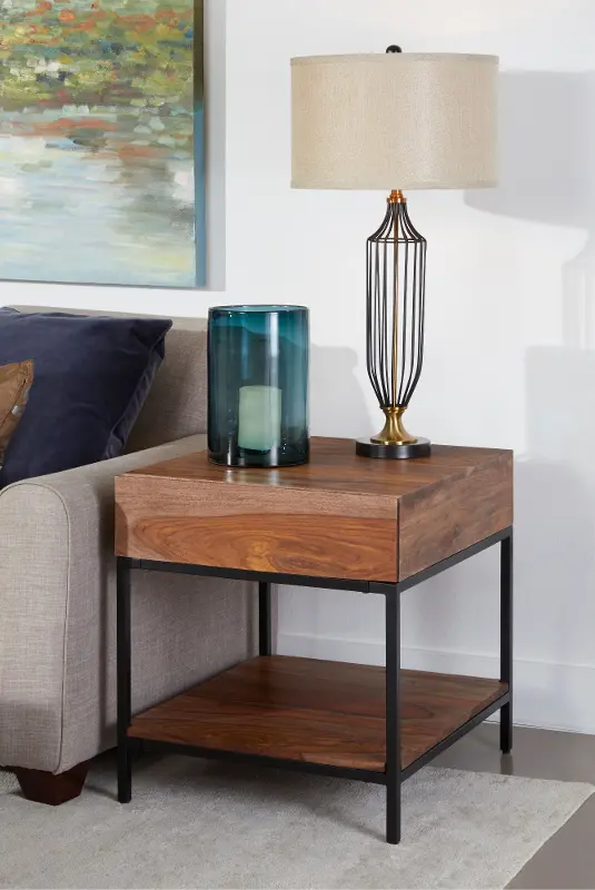 Springdale Natural Brown End Table