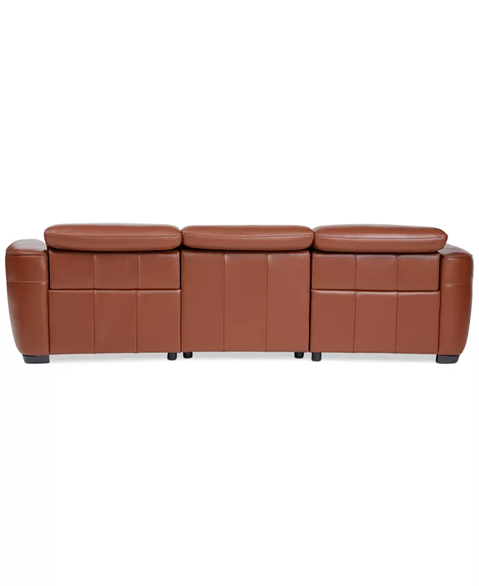 Macy's Lexanna 3-Pc. Leather Sofa with 2 Power Motion Recliners