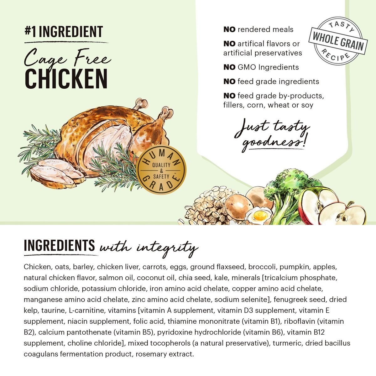 The Honest Kitchen Food Clusters Whole Grain Chicken and Oat Recipe Puppy Blend Dog Food