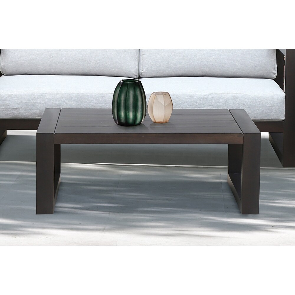 Paradise Outdoor Patio Eucalyptus Wood Coffee Table