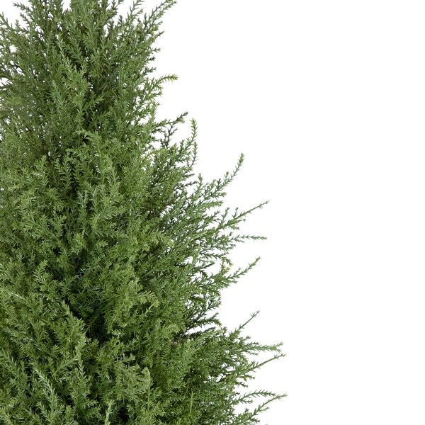 Real Touch™ Artificial Cedar Pine Arborvitae Tree in Urn Style Pot，Unlit