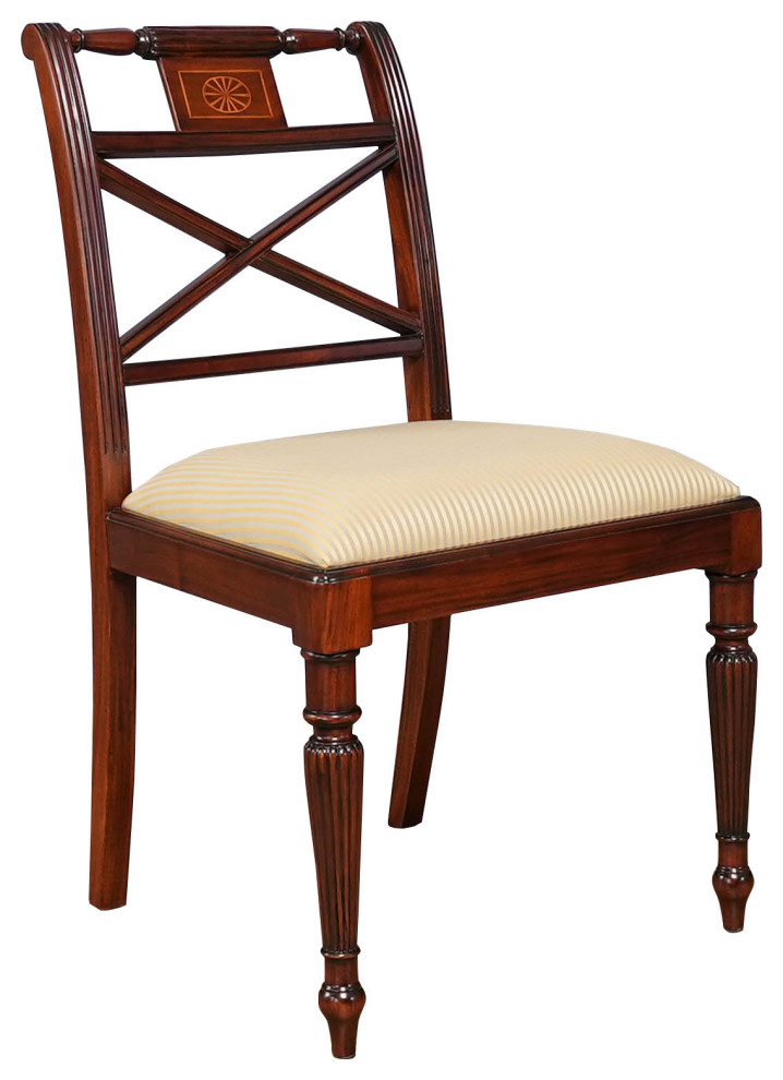 Mahogany Inlaid Side Chair   Traditional   Dining Chairs   by Niagara Furniture  Houzz