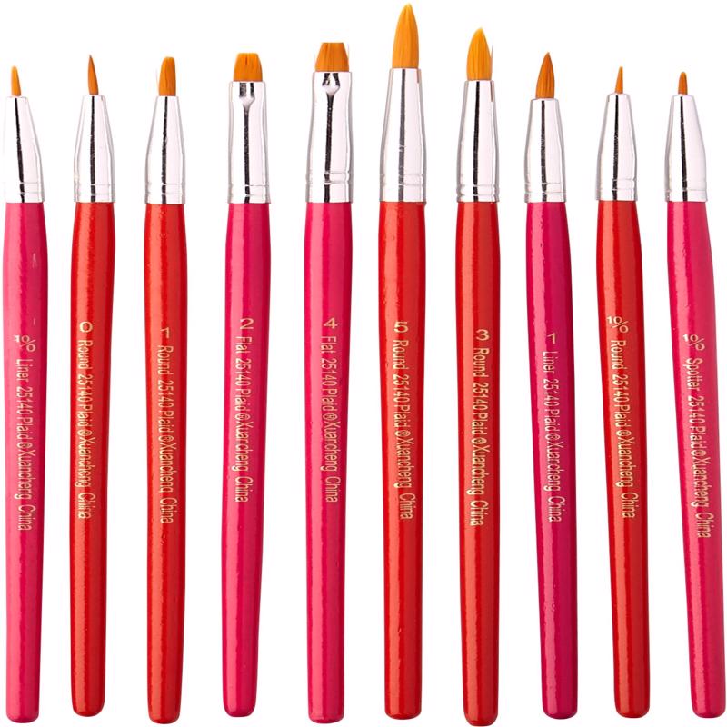 BRUSH SET ASST SIZES10PC