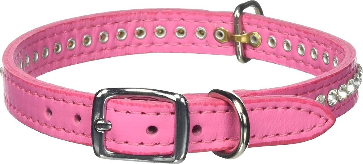 OmniPet Signature Leather Crystal Dog Collar