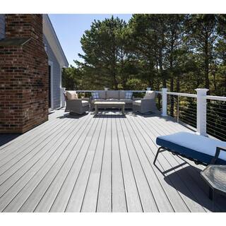 MoistureShield Elevate Lake Fog 1 in. x 5.4 in. x 20 ft. Grooved Edge Composite Deck Board 13550307