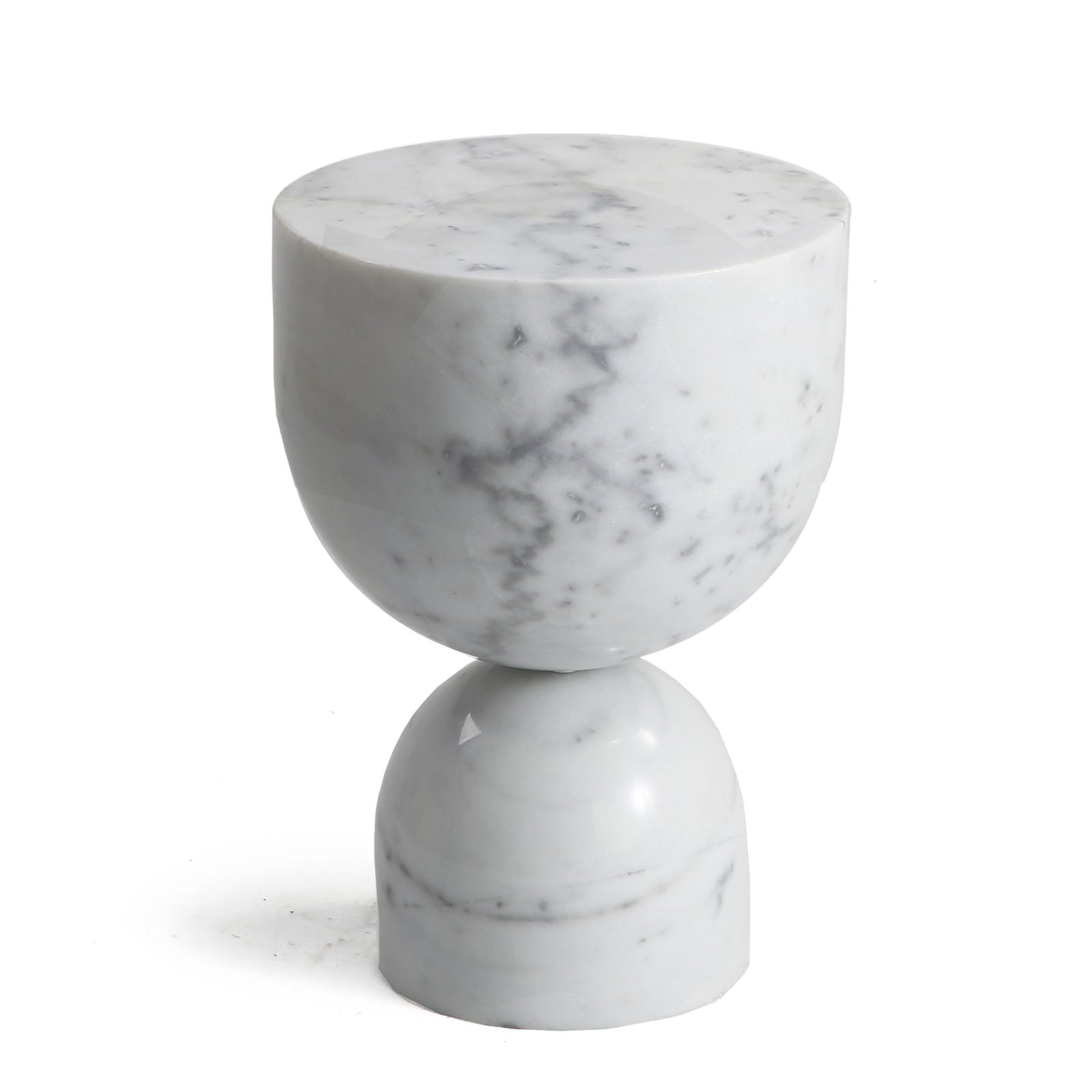 Chess Natural Marble Side Table St8687-30-We