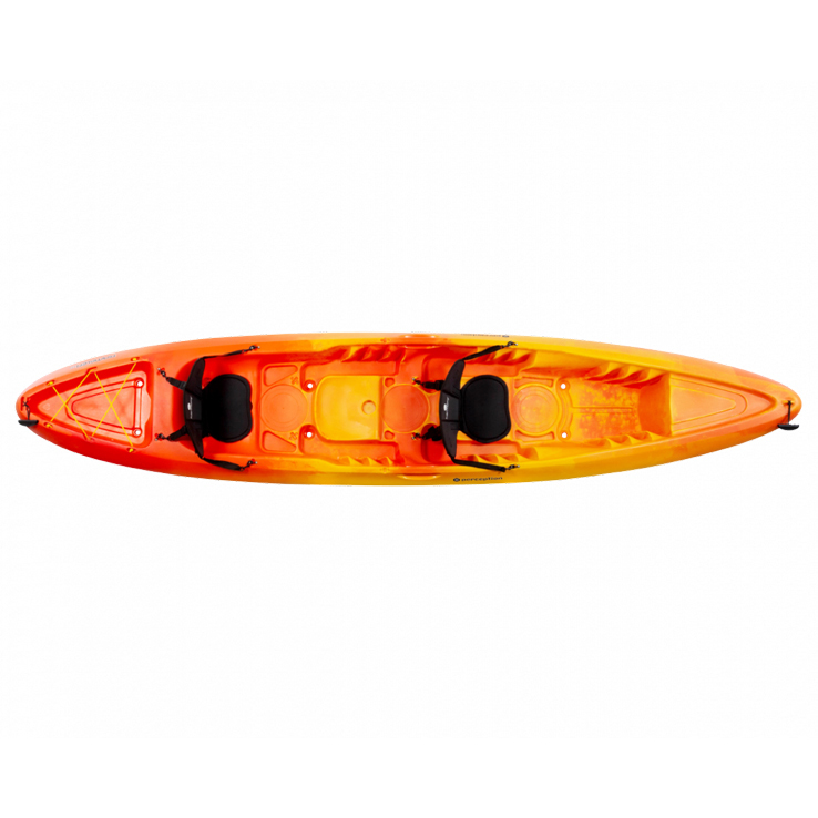 Perception Rambler Tandem 13.5 SitOnTop Kayak  13.6ft Sunset  Sunset