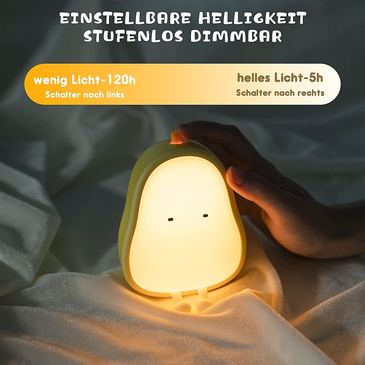 Child Night Light， Cute Baby Night Light Dimmable Silicone Sleep Aid Children Rechargeable Portable Baby Bedside Lamp Night Lamp For Nursery， Bedroom