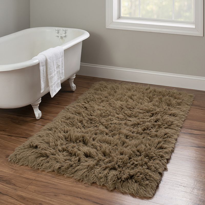 Linon 3A Flokati Shag Wool Rug