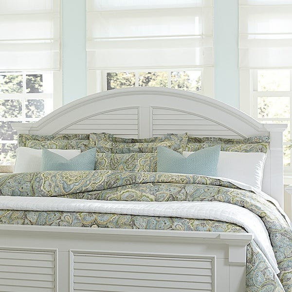 Summer House I Oyster White King Panel Headboard - - 25994487