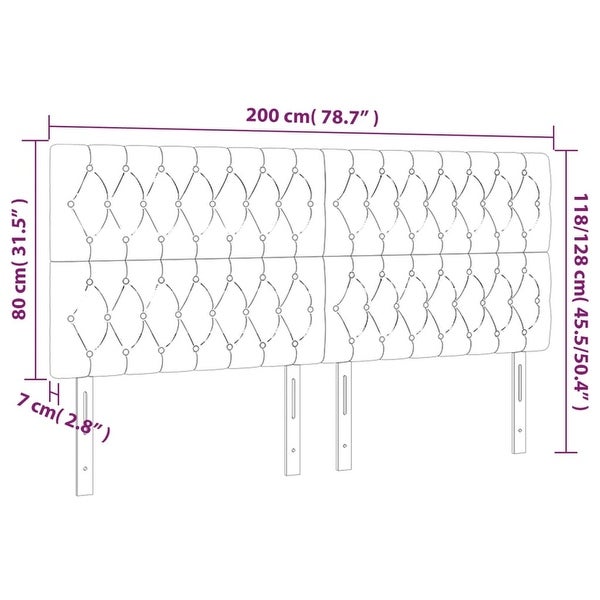 vidaXL Headboard Light/Dark Gray 39.4