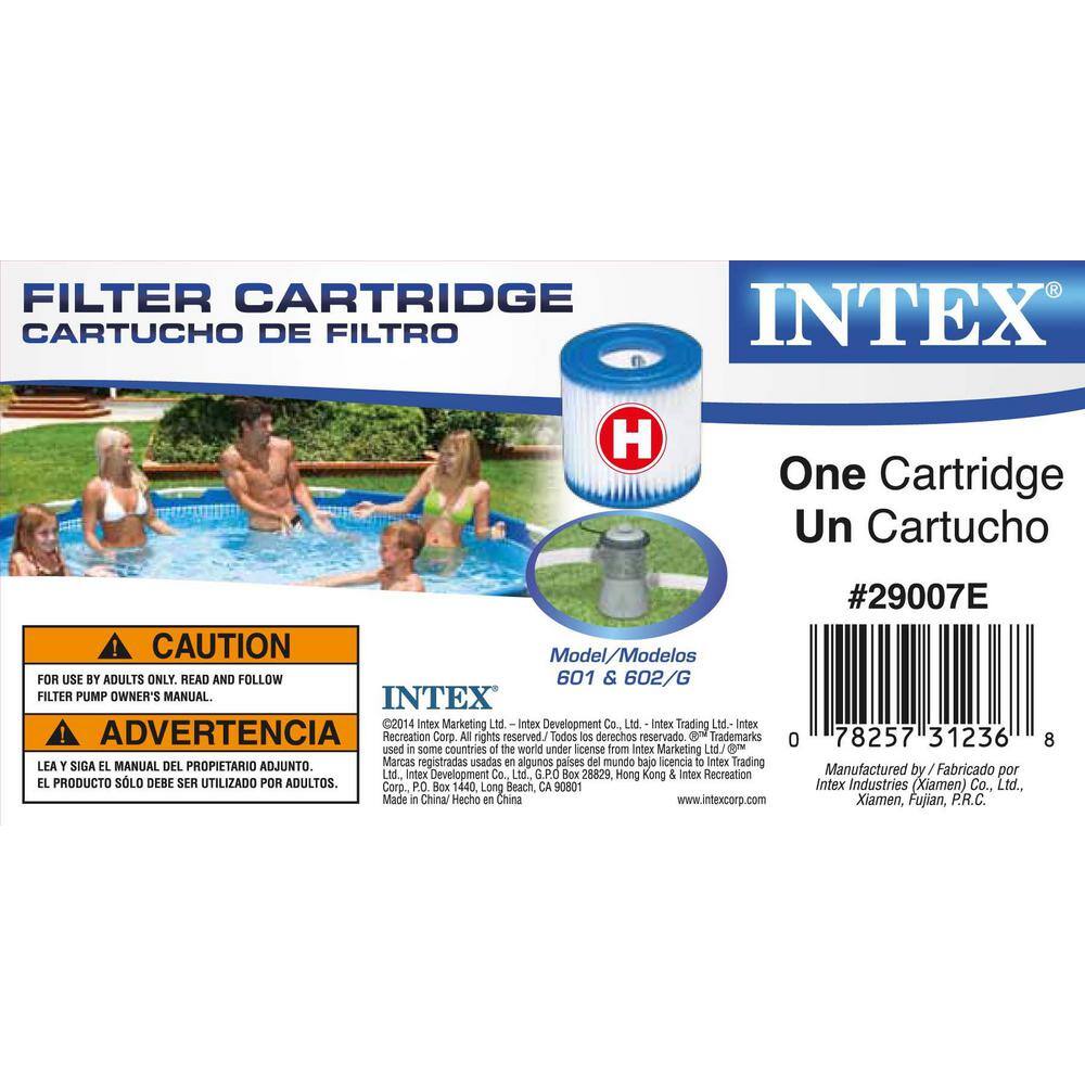 INTEX 10 ft. x 30 in. Deep Round Metal Frame Above Ground Swimming Pool with 330 GPH Pump and Filters, 1718 Gallons Capacity 28201EH + 29007E