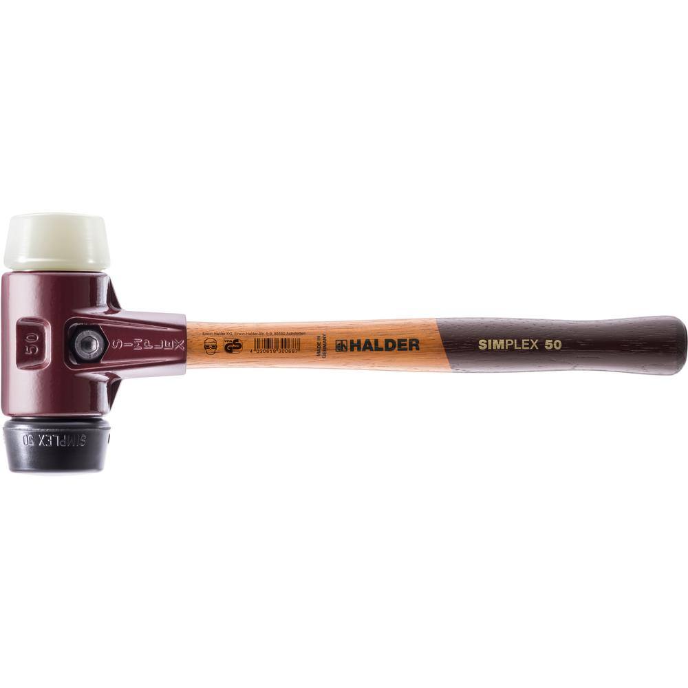 Halder Simplex 80 7.5 lbs. Sledgehammer with Nylon and Black Rubber Inserts 3028.081