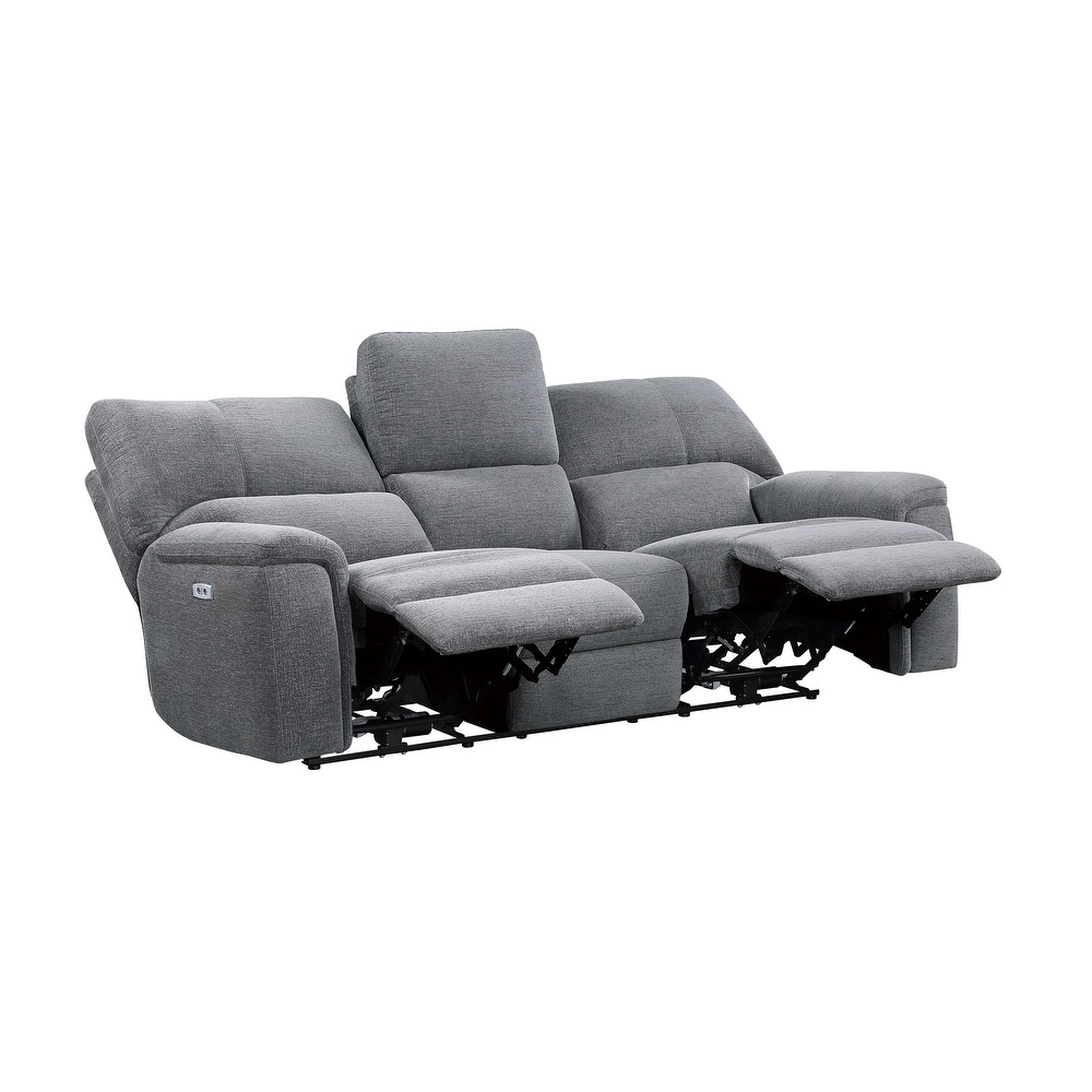 Linville Power Double Reclining Sofa with Power Headrests