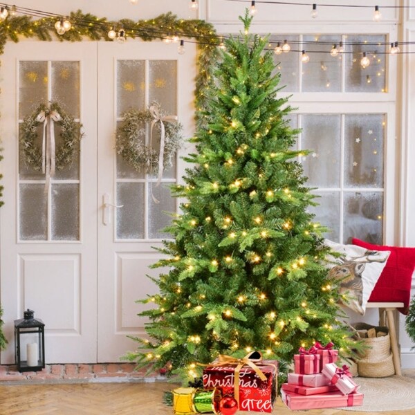 Green Christmas Tree with LED PreLit