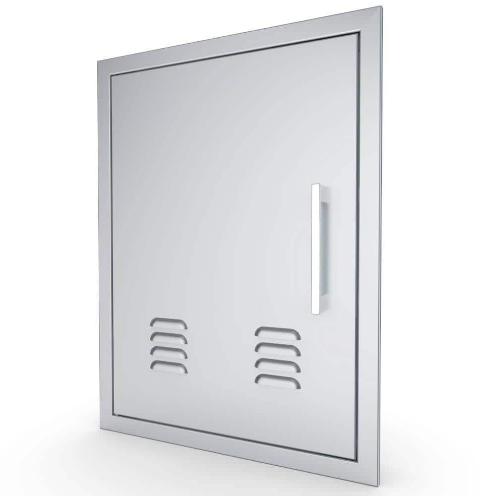 Sunstone Signature Series 20 in. x 27 in. 304 Stainless Steel Left Swing Vertical Vented Door BA-VDVL1724