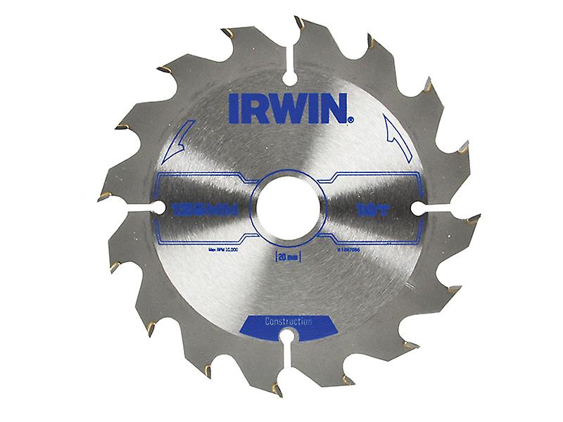 IRWIN Circular Saw Blades 125 x 20mm x 16T ATB IRW1897086