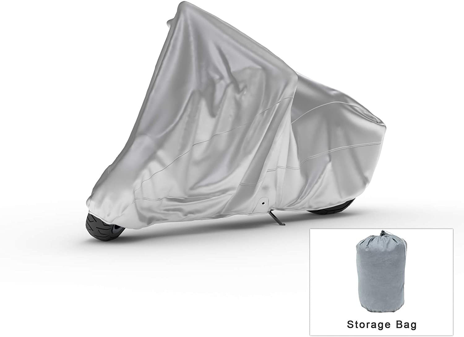 Weatherproof Motorcycle Cover Compatible With 1987 Kawasaki Zl1000-a1 - Outdoor and Indoor - Protect From Rain Water， Snow， Sun - Reinforced Securing Straps - Durable Material - Free Storage Bag