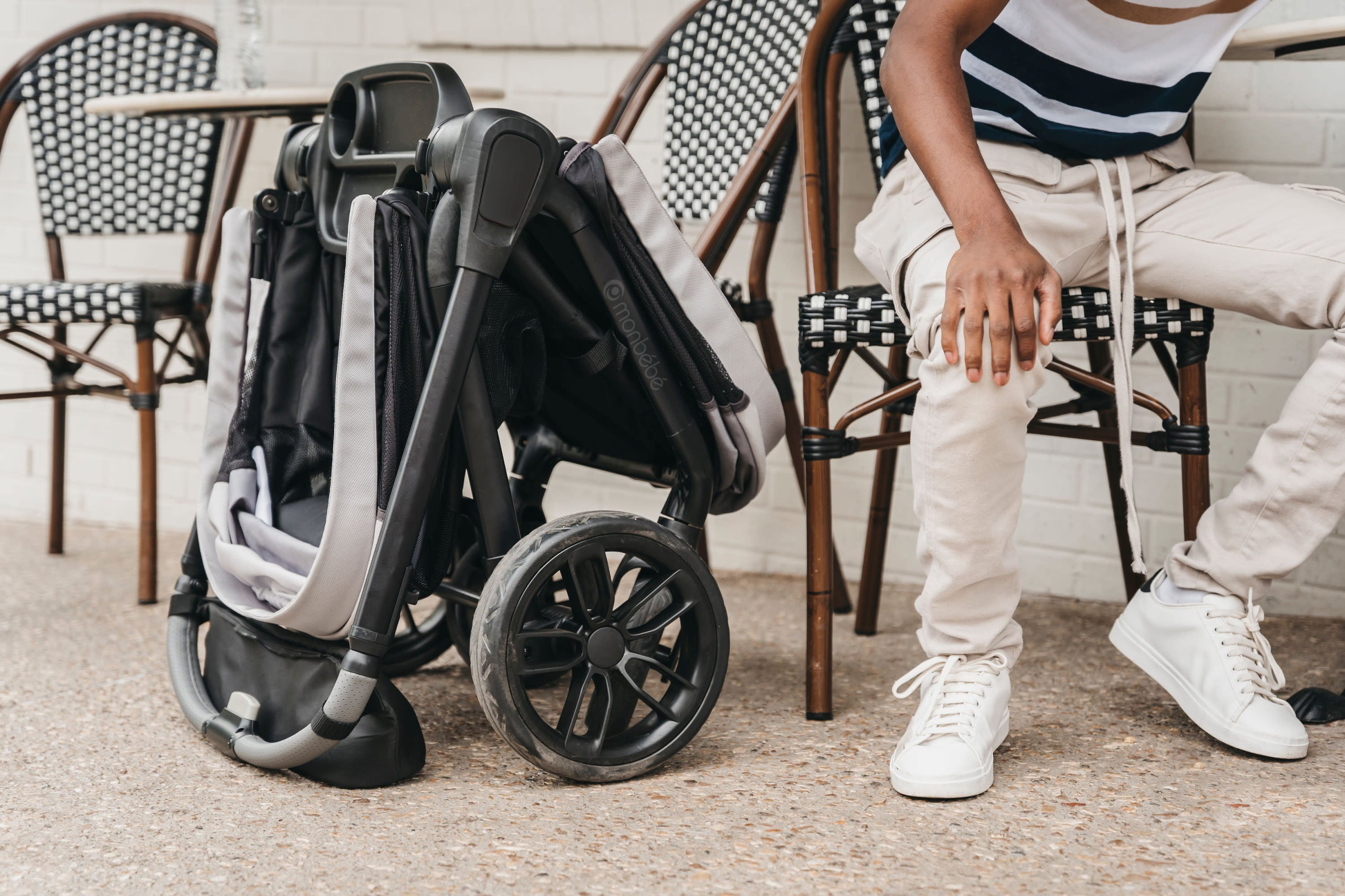 Monbébé Everyday Outings Wagon Stroller, Cobblestone Grey