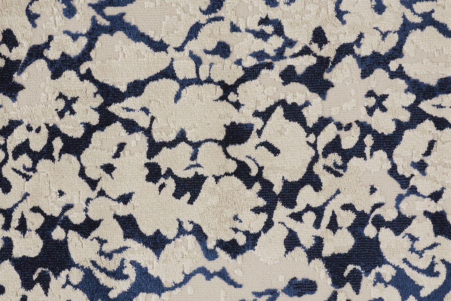 Meera Ivory and Blue Rug by BD Fine