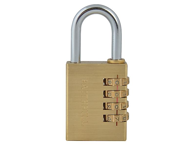 Faithfull Brass Combination Padlock 38mm FAIPLB38COM