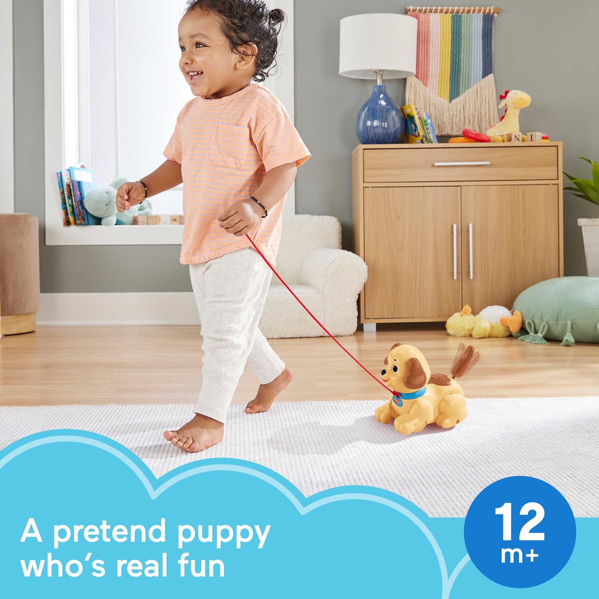 Fisher-Price Lil' Snoopy， Pull-Along Infant Walking Toy
