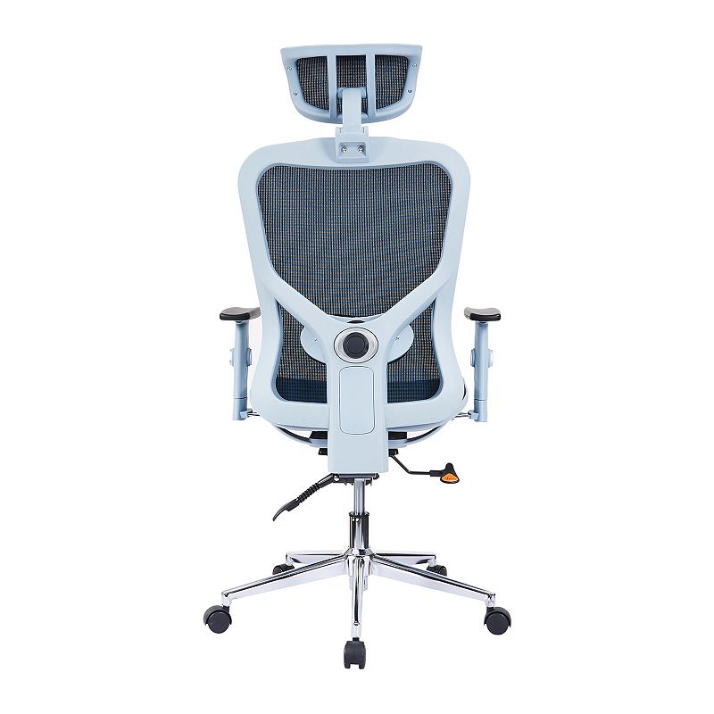 Techni Mobili High-Back Executive Blue Mesh Office Chair