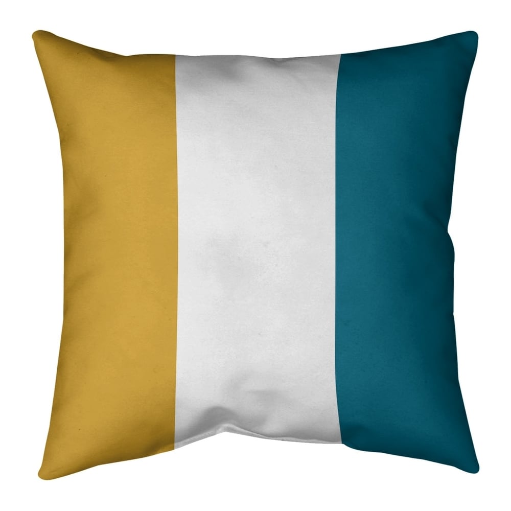 Jacksonville Jacksonville Throwback Football Stripes Pillow (Indoor/Outdoor)