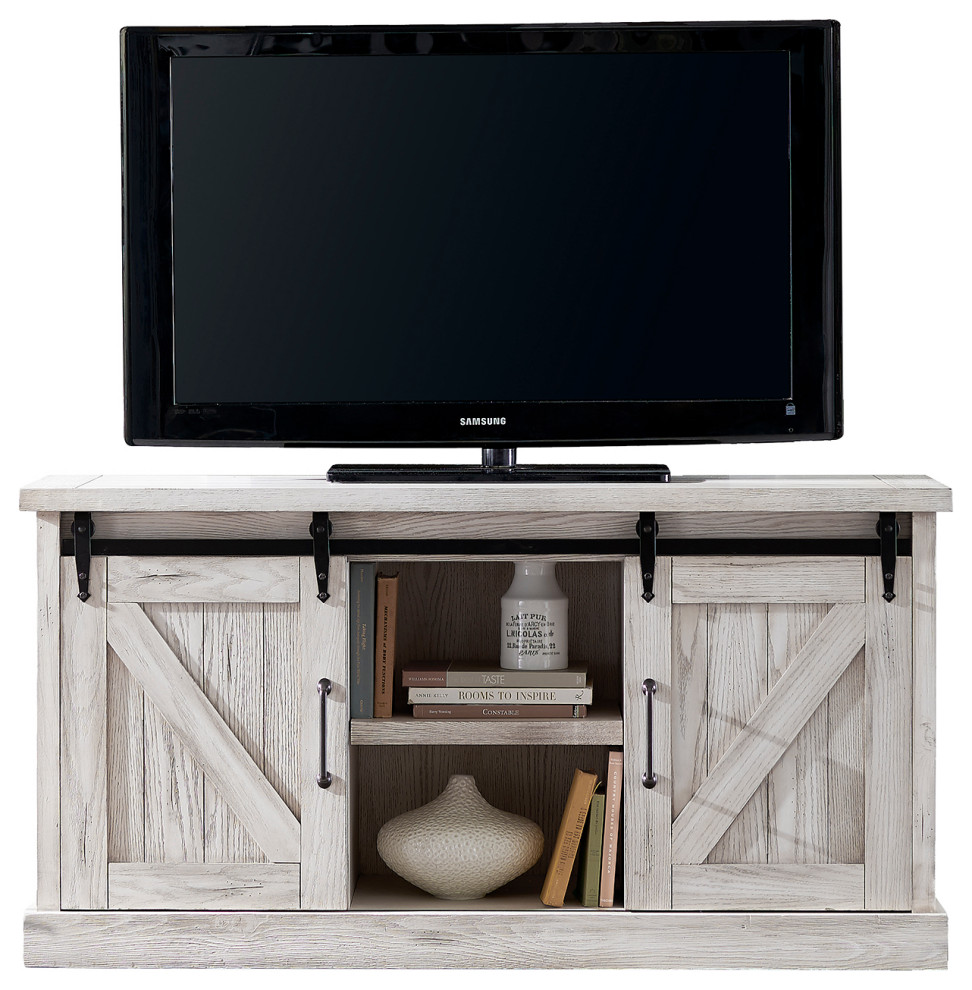 Avondale 60 quotTV Console Barn Door   Farmhouse   Entertainment Centers And Tv Stands   by Martin Furniture  Houzz