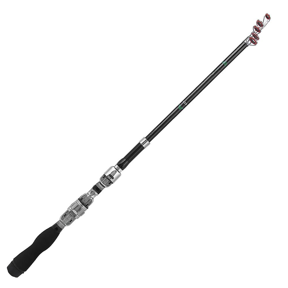 Portable Ultra Short Telescopic Fishing Rod Long Throw Super Hard Glass Fiber Fishing Pole1.2m