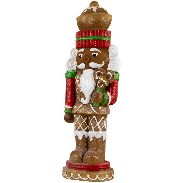 Led Lighted Gingerbread Nutcracker Christmas Figurine