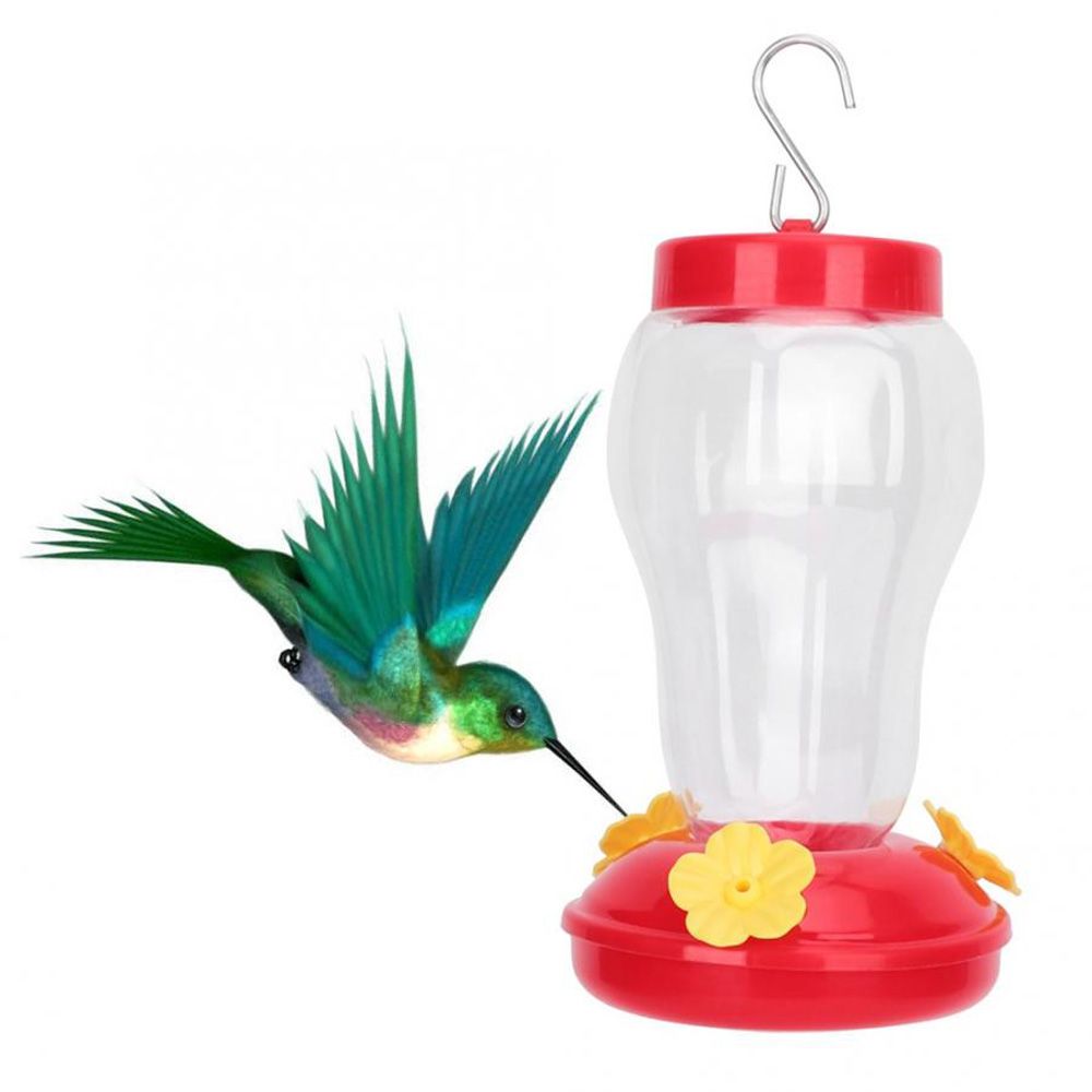 Hanging Outdoor Bird Supplies Patio With Hook Yard Parrot Dispenser Hummingbird Feeder Food Feeder Water Drinker RED