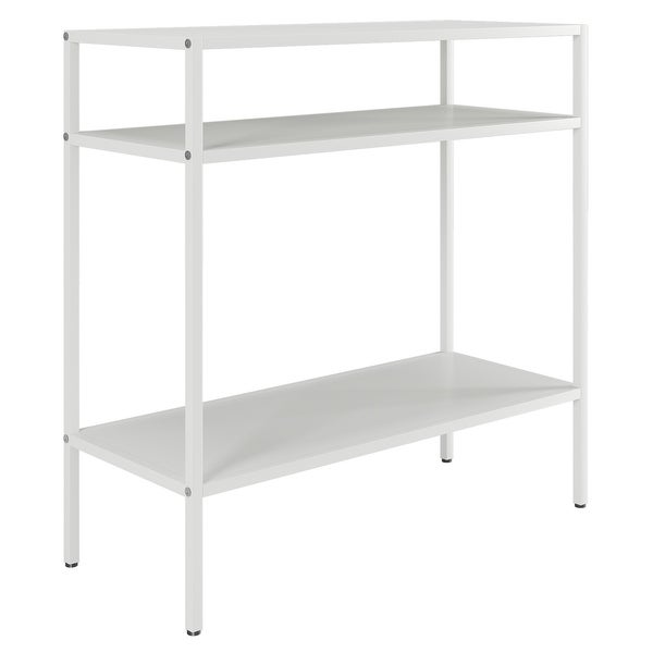 Ricardo Side Table with Metal Shelves