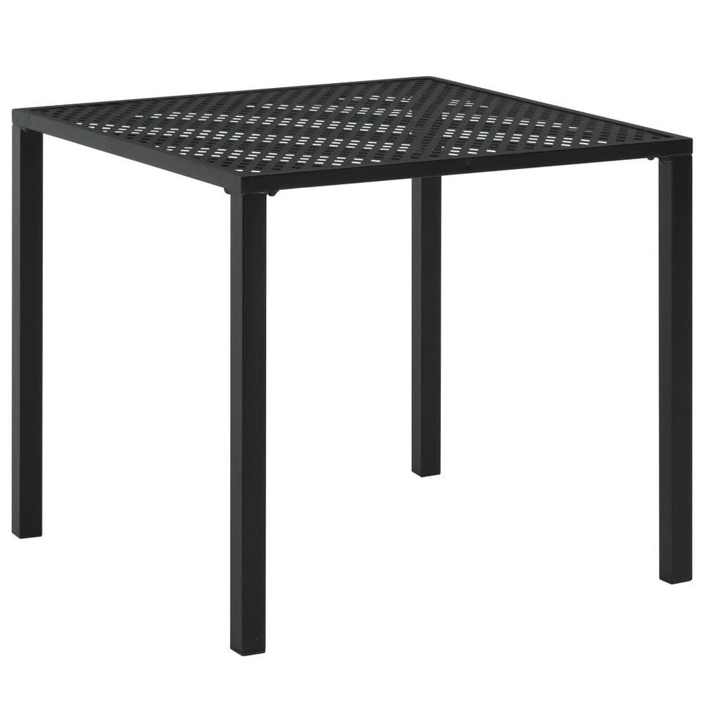 vidaXL Patio Table Black 31.5\